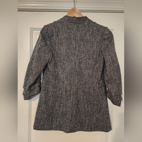 Aritzia Babaton Power Blazer Tweed Gray/Black Size 2 - Picture 5 of 5